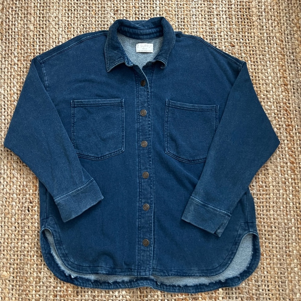 Z Supply Dark Blue Jean Jacket